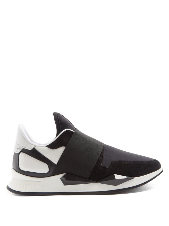 Givenchy Runner Slip-on Suede-trimmed Trainers