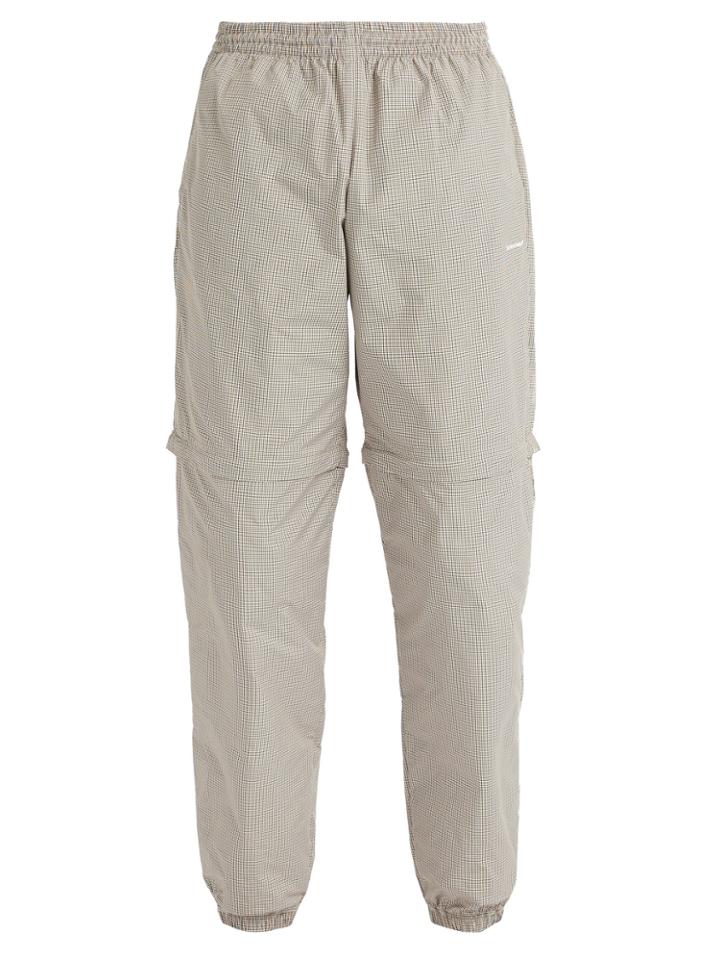 Balenciaga Detachable-leg Check Track Pants
