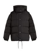 Matchesfashion.com Burberry - Plymton Detachable Sleeve Hooded Jacket - Womens - Black