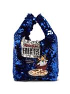 Matchesfashion.com Anya Hindmarch - Frosties Sequinned Recycled-satin Tote Bag - Womens - Blue Multi