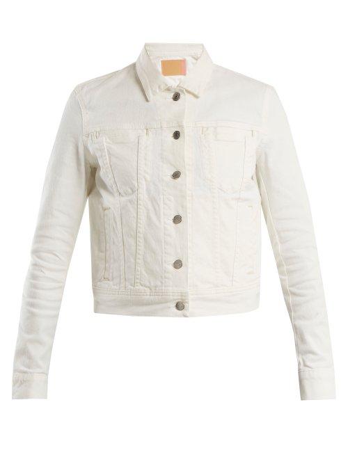 Matchesfashion.com Acne Studios - Cliff Denim Jacket - Womens - White