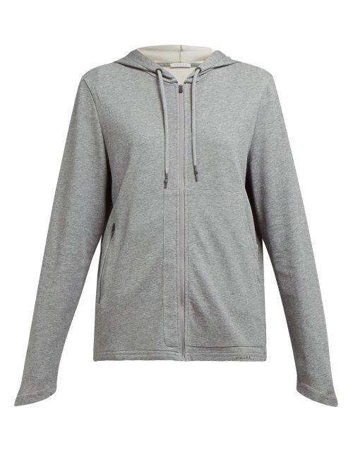 Matchesfashion.com Falke - Lively Technical Jersey Hooded Sweatshirt - Womens - Grey