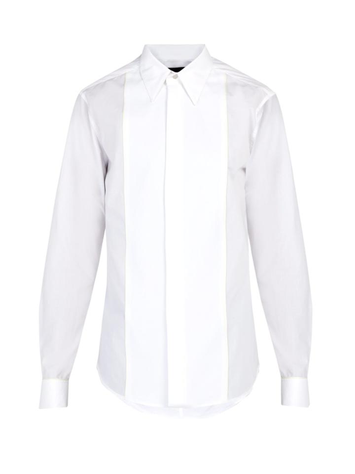 Stella Mccartney Contrast-bib Cotton Shirt