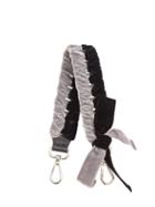 Matchesfashion.com Fendi - Strap You Whipstitched Ribbon Short Bag Strap - Womens - Black Grey