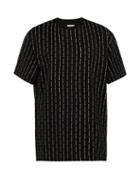 Matchesfashion.com Wooyoungmi - Logo Print Cotton T Shirt - Mens - Black