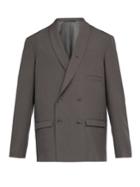 Lemaire Double-breasted Wool Blazer