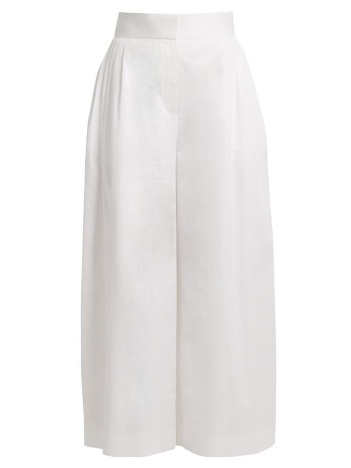 The Row Lado Wide-leg Cotton Trousers