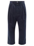 Loewe - Low-drop Relaxed-leg Jeans - Mens - Blue