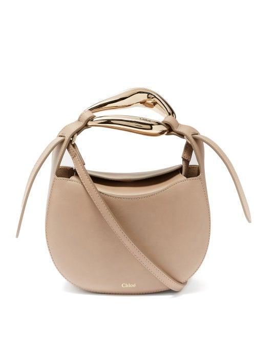 Ladies Bags Chlo - Kiss Leather Cross-body Bag - Womens - Grey