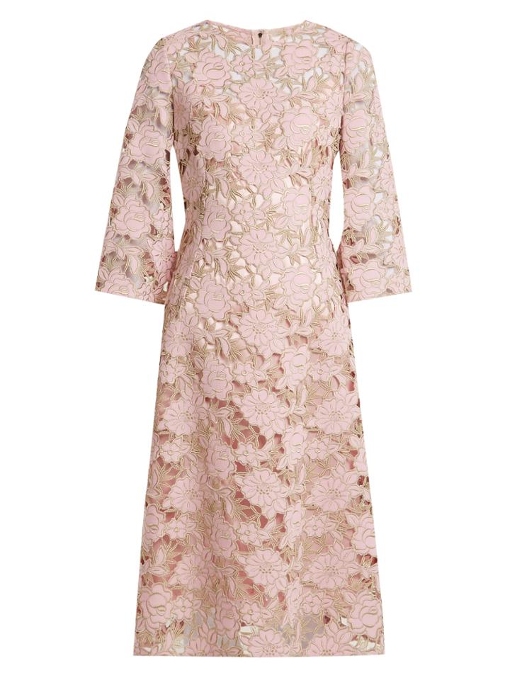 Dolce & Gabbana Wool-blend Lace Midi Dress