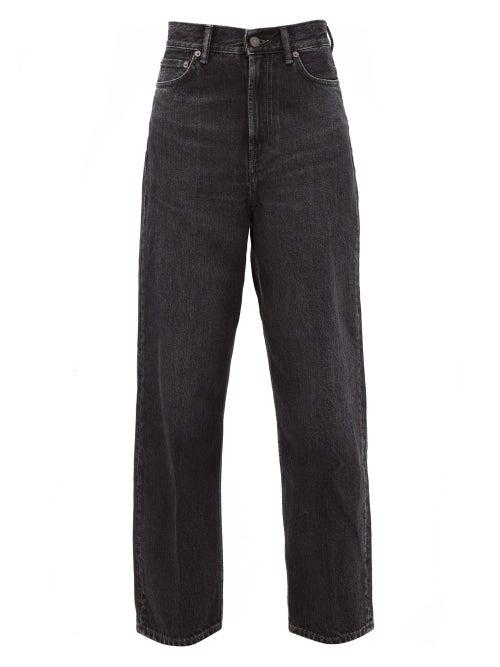 Matchesfashion.com Acne Studios - 1993 High-rise Straight-leg Jeans - Womens - Dark Grey