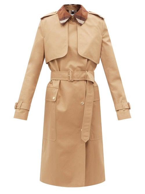 Burberry - Sandridge Cotton-gabardine Trench Coat - Womens - Camel