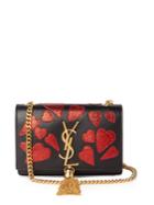 Saint Laurent Kate Small Heart-appliqu Leather Cross-body Bag