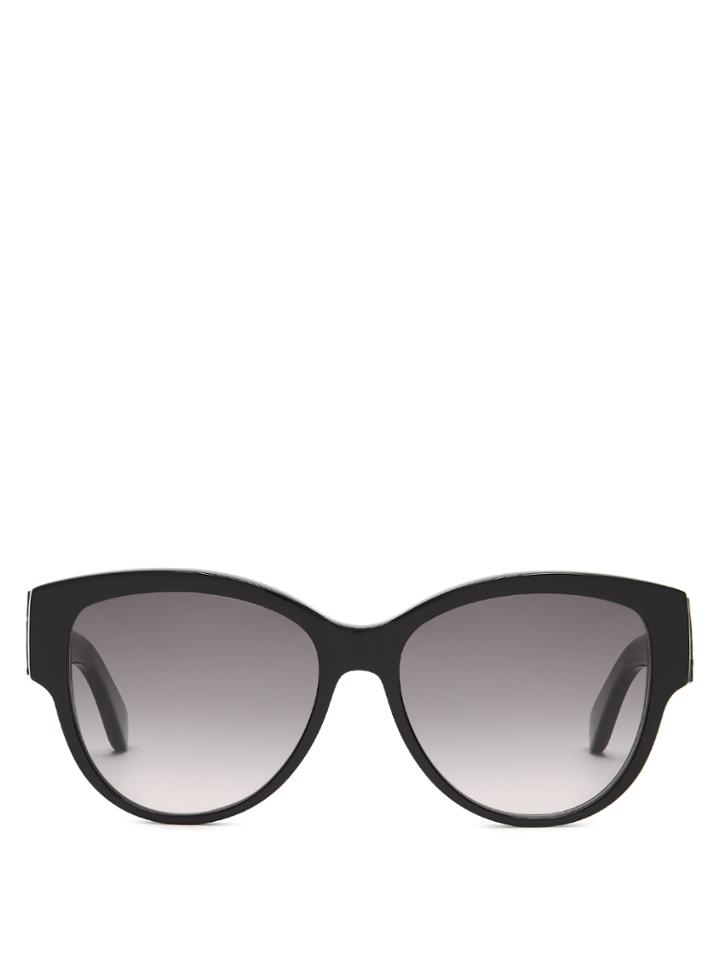 Saint Laurent Oval-frame Acetate Sunglasses