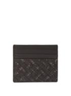 Matchesfashion.com Bottega Veneta - Paint Splatter Intrecciato Leather Cardholder - Mens - Black Multi