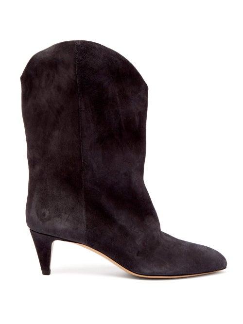 Matchesfashion.com Isabel Marant - Dernee Leather Ankle Boots - Womens - Black