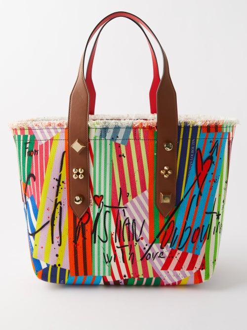 Christian Louboutin - Frangibus Printed Cotton-canvas Tote - Womens - Multi