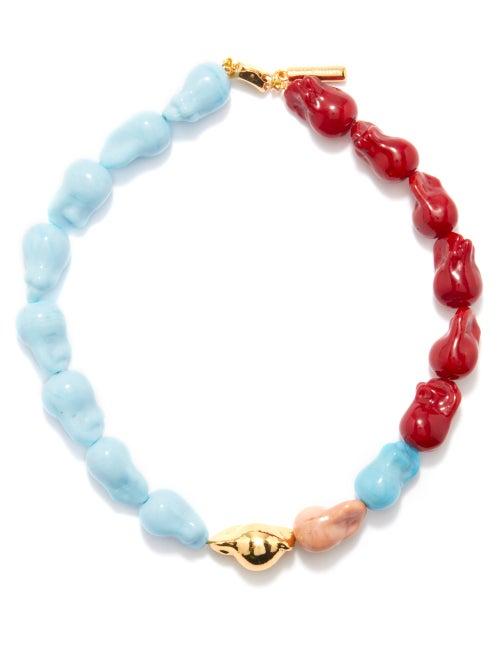 Timeless Pearly - Baroque & Faux Pearl Necklace - Womens - Multi