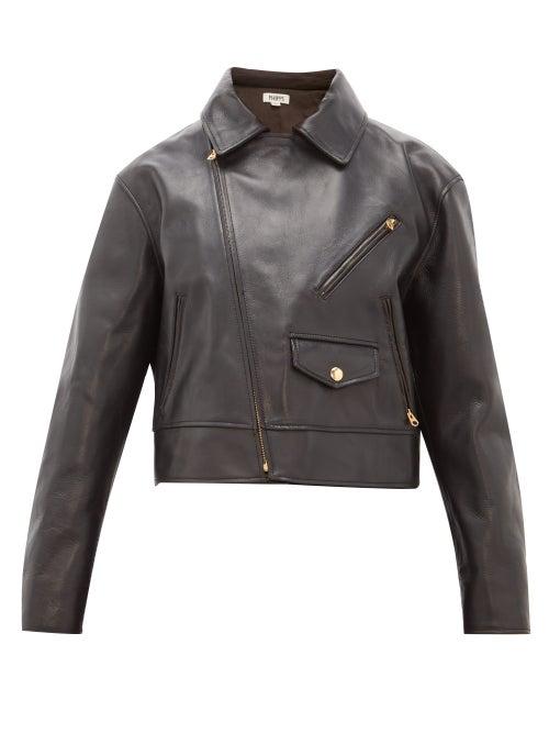 Matchesfashion.com Holiday Boileau - Houston Cropped Leather Jacket - Womens - Black