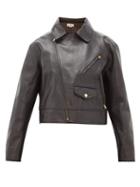 Matchesfashion.com Holiday Boileau - Houston Cropped Leather Jacket - Womens - Black