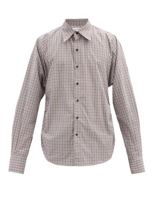 Matchesfashion.com Bianca Saunders - Synched-waist Satin Shirt - Mens - Multi