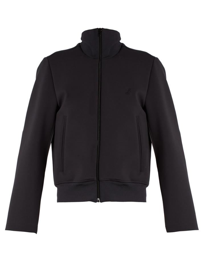 Balenciaga Logo-embroidered Scuba-jersey Jacket