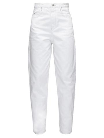 Matchesfashion.com Isabel Marant Toile - Corsy High-rise Tapered Jeans - Womens - White