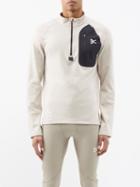District Vision - Luca Recycled Fibre-blend Fleece Top - Mens - Stone