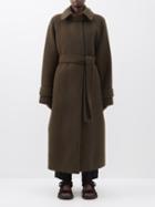 Raey - Oversized Raglan-sleeve Wool Coat - Womens - Khaki