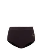 Matchesfashion.com Adidas By Stella Mccartney - Truepurpose High-rise Bikini Briefs - Womens - Black