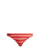 Matchesfashion.com Asceno - Low Rise Striped Print Bikini Briefs - Womens - Pink Stripe