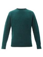 Ymc - Suedehead Wool Sweater - Mens - Dark Green