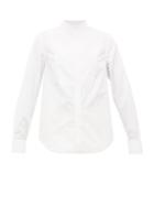 Matchesfashion.com Wardrobe. Nyc - Release 05 Band-collar Cotton-poplin Shirt - Womens - White