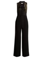 Matchesfashion.com Zeus + Dione - Hypatia Snake Effect Jumpsuit - Womens - Black Gold