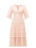 Matchesfashion.com Temperley London - Suki Metallic Fil Coup Midi Dress - Womens - Light Pink