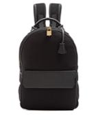 Buscemi Leather-trimmed Neoprene Backpack