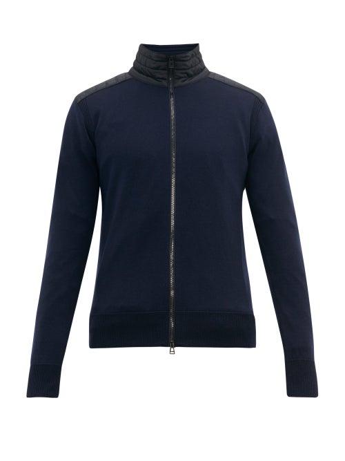 Matchesfashion.com Belstaff - Kelby Merino Wool Zip Through Jacket - Mens - Navy