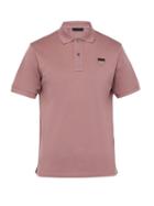 Matchesfashion.com Prada - Conceptual Triangle Logo Cotton Piqu Polo Shirt - Mens - Pink