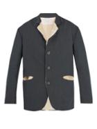 Matchesfashion.com By Walid - Exposed Seam Linen Blend Jacket - Mens - Grey