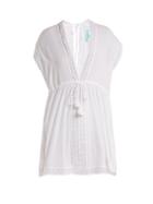 Matchesfashion.com Melissa Odabash - Jennifer Lace Trimmed Cotton Dress - Womens - White