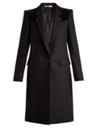Givenchy Velvet-trimmed Wool-blend Coat