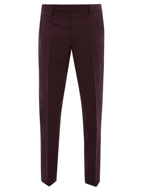 Matchesfashion.com Paul Smith - Slim-fit Wool-blend Tailored Trousers - Mens - Purple