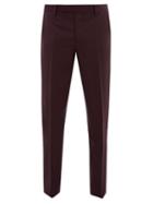 Matchesfashion.com Paul Smith - Slim-fit Wool-blend Tailored Trousers - Mens - Purple