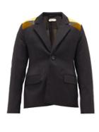 Matchesfashion.com Namacheko - Soohu Embroidered-back Wool Jacket - Mens - Black Yellow