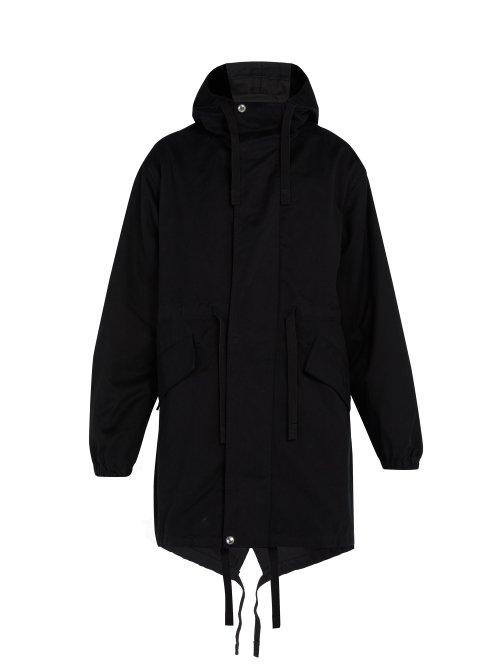 Matchesfashion.com Acne Studios - Cotton Twill Parka - Mens - Black
