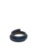 Matchesfashion.com Lynn Ban - 3d Sonic Lab Sapphire & Rhodium Plated Ring - Womens - Blue