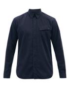 Belstaff - Pitch Patch-pocket Cotton-poplin Shirt - Mens - Navy