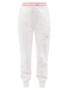 Adidas By Stella Mccartney - Logo-print Organic Cotton-blend Track Pants - Womens - White