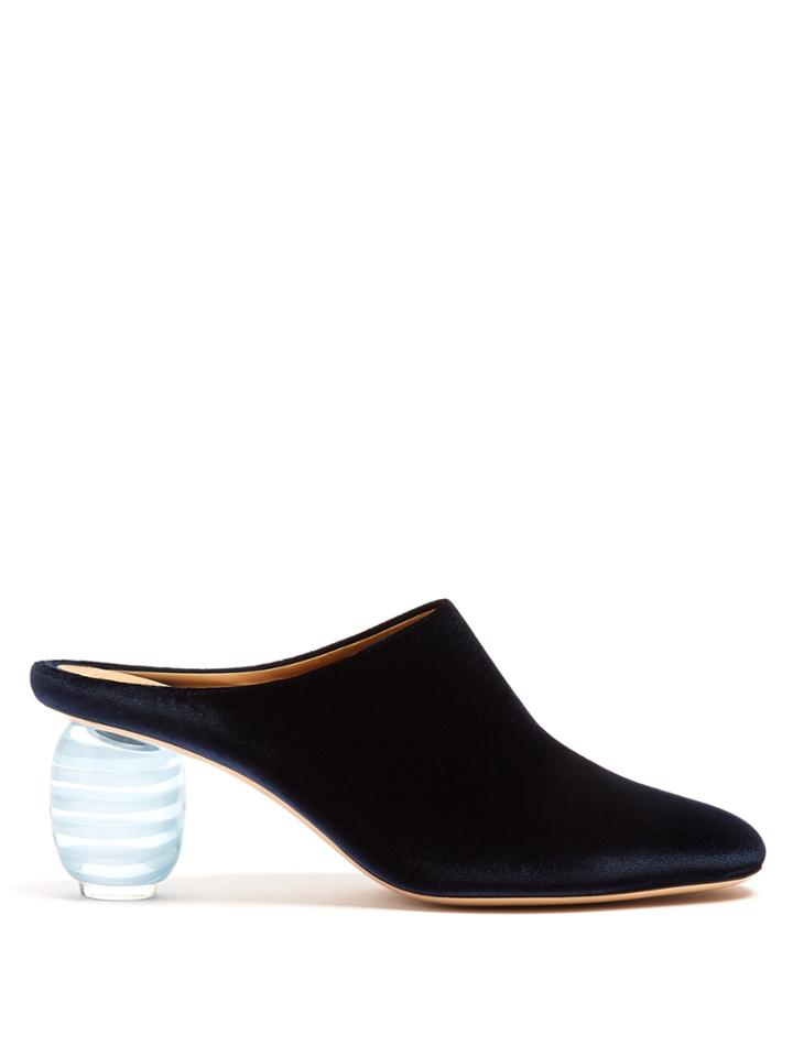 The Row Adela Velvet Mules