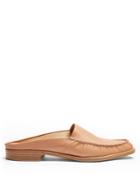 Gabriela Hearst Kate Leather Backless Loafers